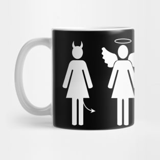 Angel and demon couple Mug